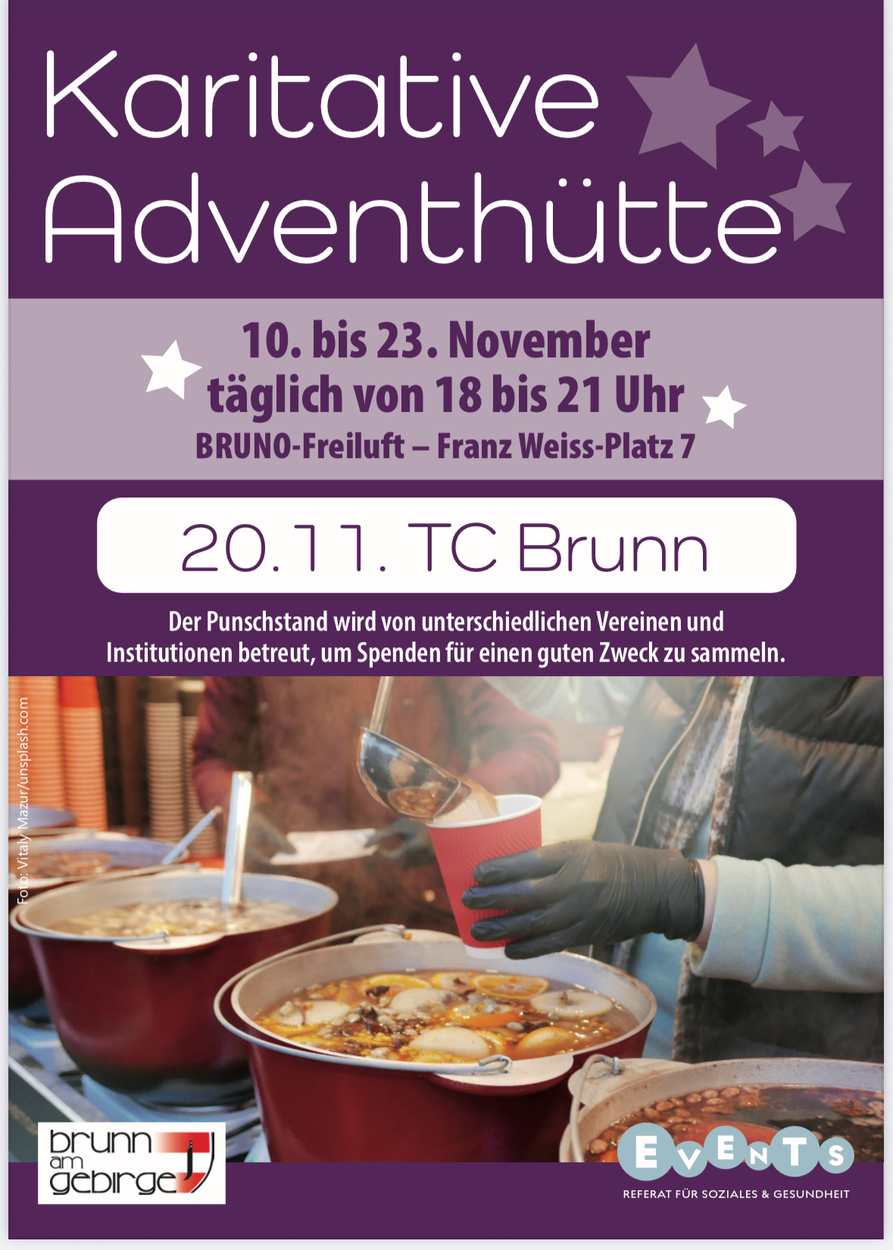 KARITATIVE PUNSCHHÜTTE - 20.11. 18:00 - 21:00