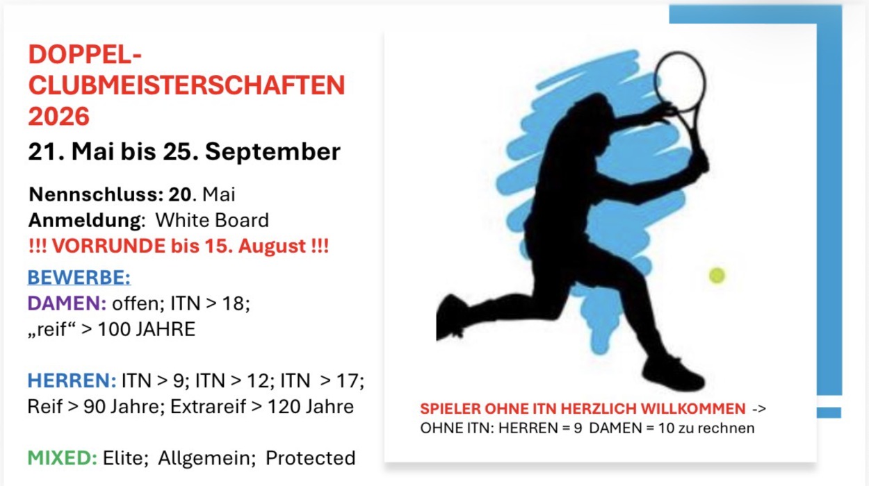 Doppelclubmeisterschaften 2026